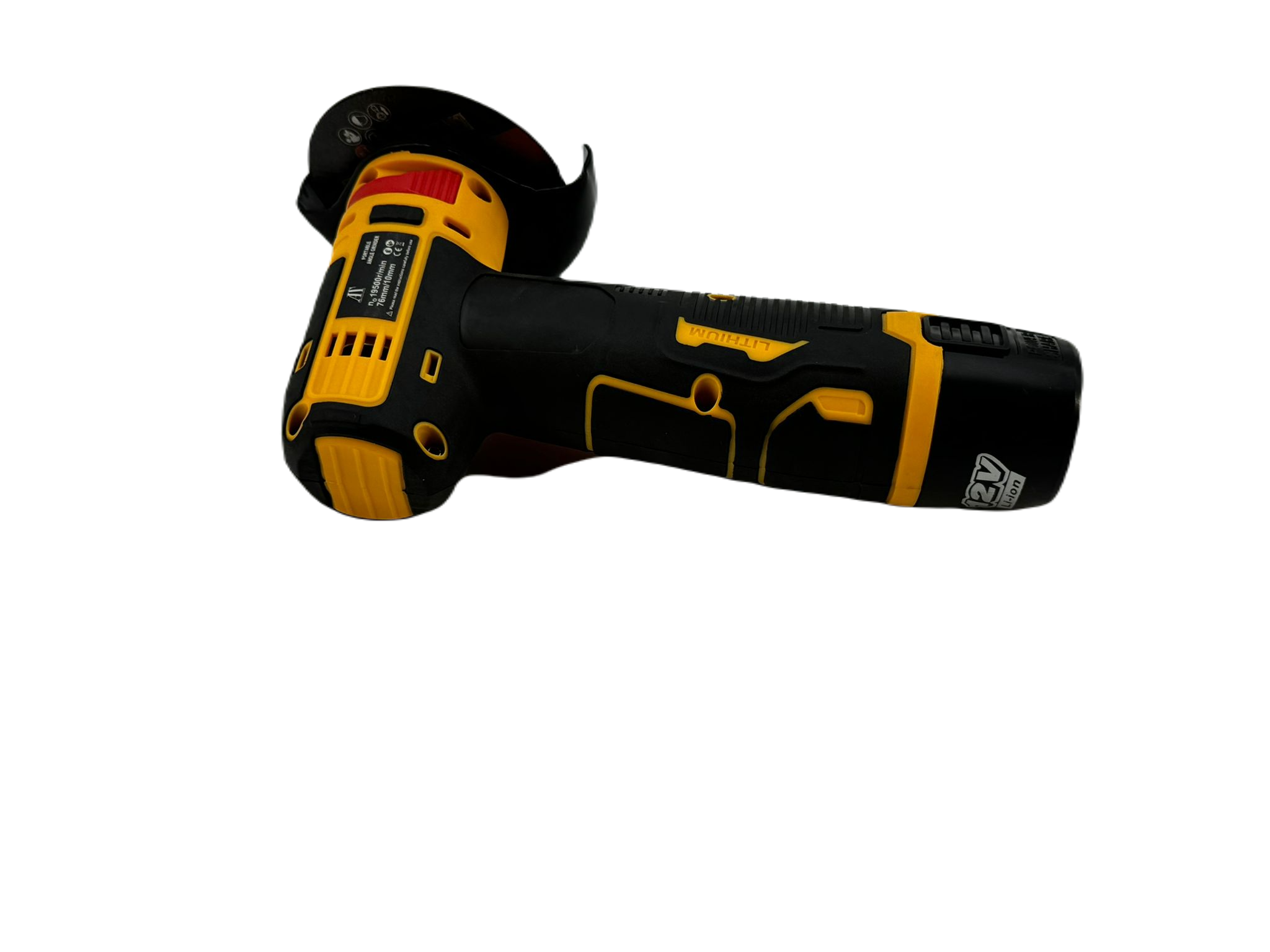 Mini Polizor Flex Unghiular Portabil, AT PERFORMANCE®, 2 acumulatori 12V, 750W, 1500 mAh, 19500 rpm, 6 discuri 76 mm, Autonomie Mare, Portocaliu/Negru.